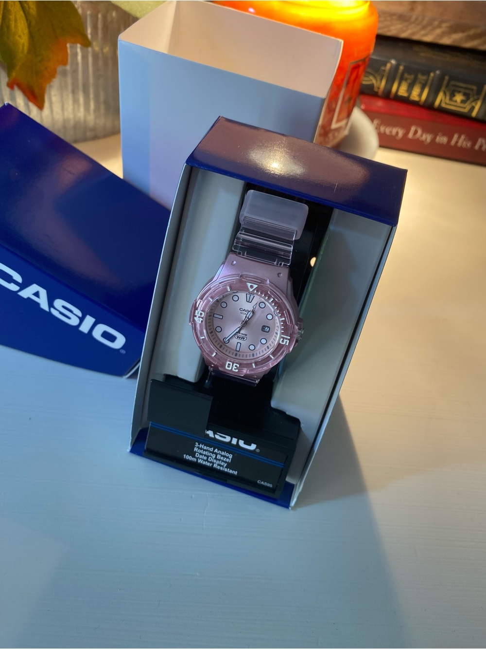 Casio Pink Resin Dive-Style Ladies' Watch